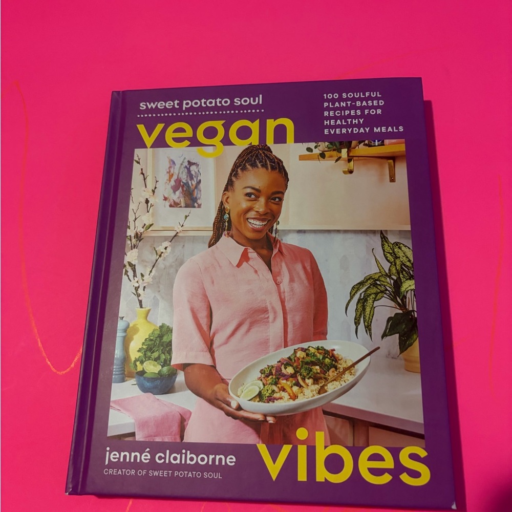 Sweet Potato Soul Vegan Vibes‎ Cookbook - Purple & Yellow Cover
